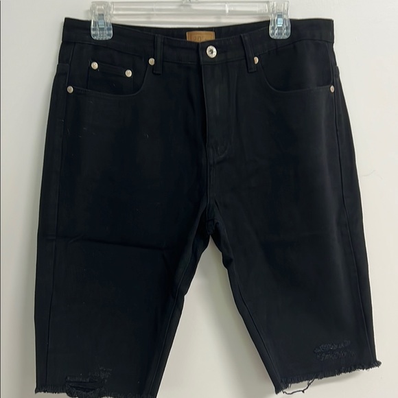 POL Other - POL Black Jean Shorts Raw Cut-Off Hem